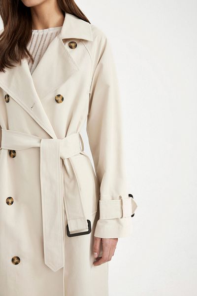 DeFacto Wasserdichter Trenchcoat – normale Passform