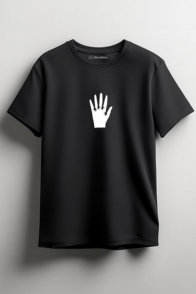 SM Satranç Medya Μπλουζάκι Unisex - Πέντε Δάχτυλα Μπροστά Τυπωμένο