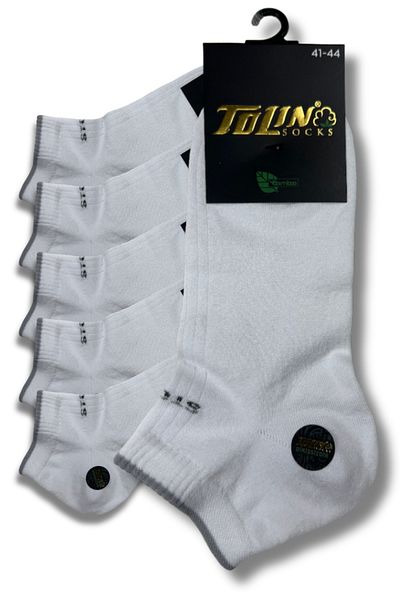 TOLIN White Bamboo Booties Socks Set - Ανδρικά 12 τεμάχια 10533