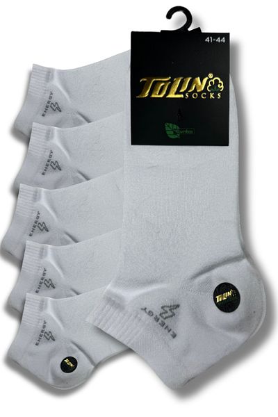 TOLIN White Bamboo Ανδρικά Μποτάκια Κάλτσες Σετ 12 - 10537