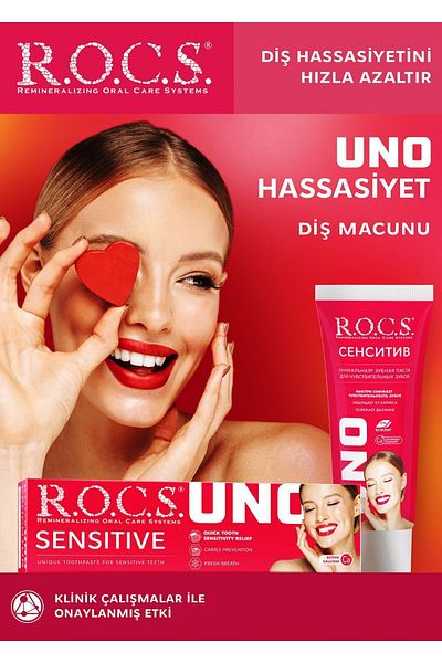 R.O.C.S. Rocs Uno Sensitive Special Toothpaste for Sensitive Teeth 74g