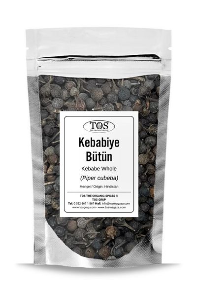 TOS The Organic Spices 50 g Kebab Whole - 1St Quality Piper Cubeba and Java Pepper Whole