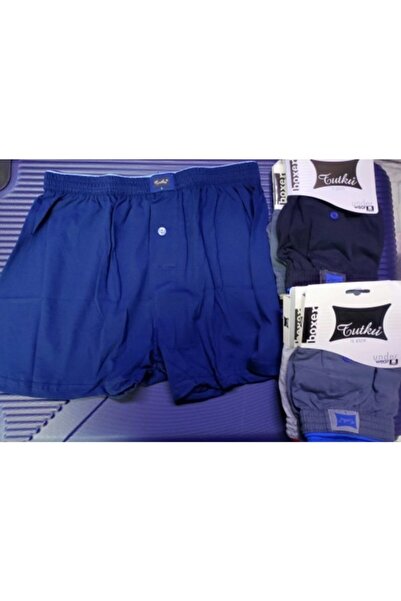 Tutku % 100 Penye 6 Adet Dügmeli Boxer
