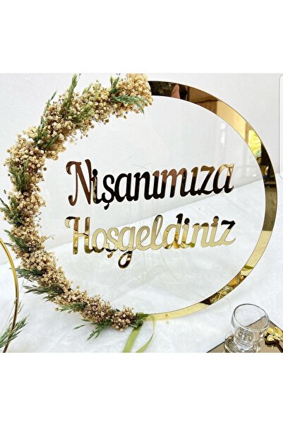 Evsay Nişanımıza Hoşgeldiniz Kapı Süsü, Duvar Süsü, Duvar Dekoru