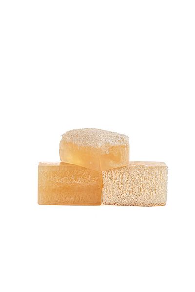 MirCotton Collagen 120 Gr - Natural Pumpkin Fiber Handmade Soap