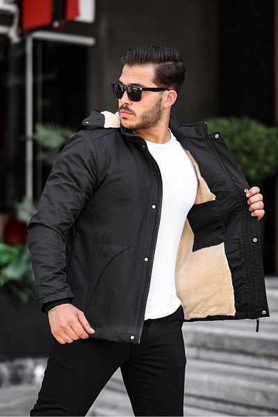 Helen Goods Winter Men's Coat - with Fur Inside, Cold and Windproof