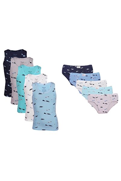 Onurel Set de chiloți pentru băieți, 5 bucăți, în culori mixte, imprimați cu ...