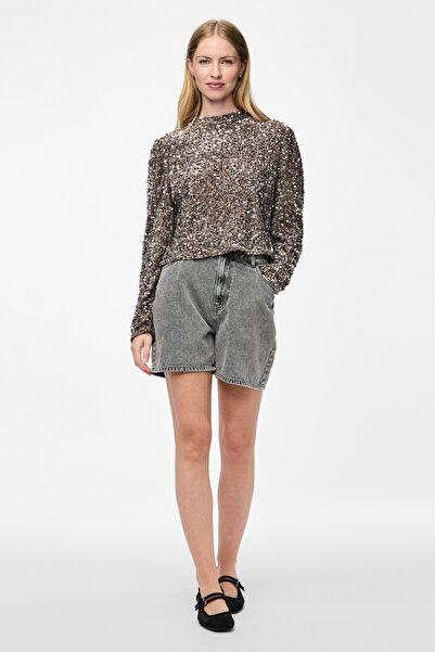 PIECES Γυναικεία μπλούζα δαντέλα Kiss - Pre55/Pl45