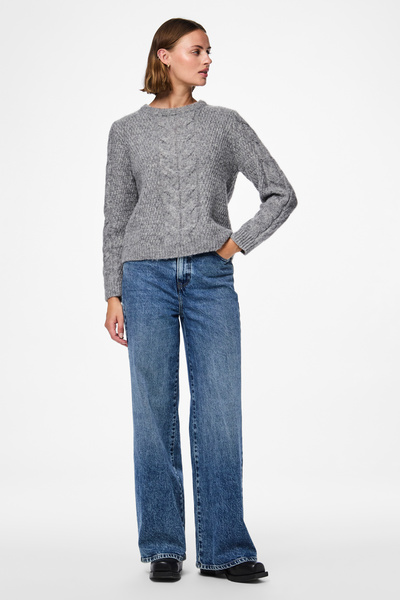 PIECES Pullover Knit Pre50/Pl32/Pc14/Wo4 Sweatshirt for Women