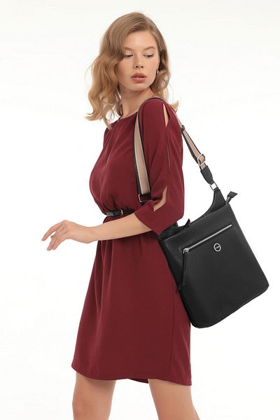 Fossil Women's Black Shoulder Bag - Model 05fm24k1116