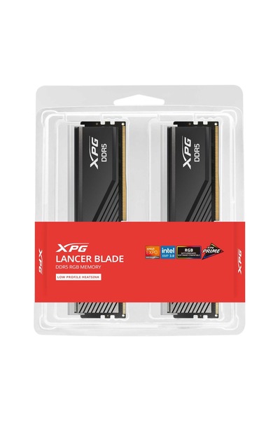 XPG 32GB (2X 16GB) DDR5 6400MHZ CL32 RGB DUAL KIT PC RAM LANCER BLADE AX5U6400C3216G-DTLABRBK