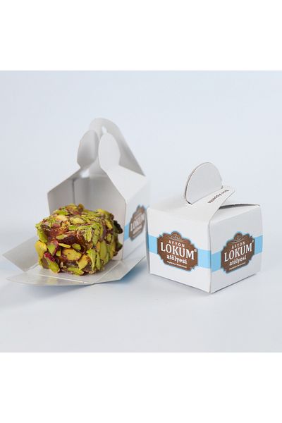 Lokum Atölyesi 250g Honey and Pistachio Turkish Delight - 10 Pieces in Single Box
