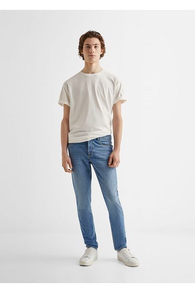 Mango Teen Τζιν Slim Fit με κουμπιά