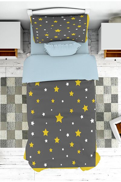 on the clouds Boy's Room - Star Patterned Bedspread and Cover Pique