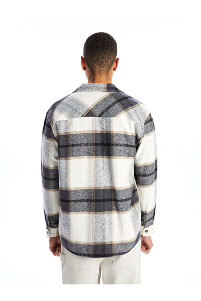 LC Waikiki Ανδρικό πουκάμισο ξυλοκόπο καρό με κανονική εφαρμογή - μακρυμάνικο μπουφάν
