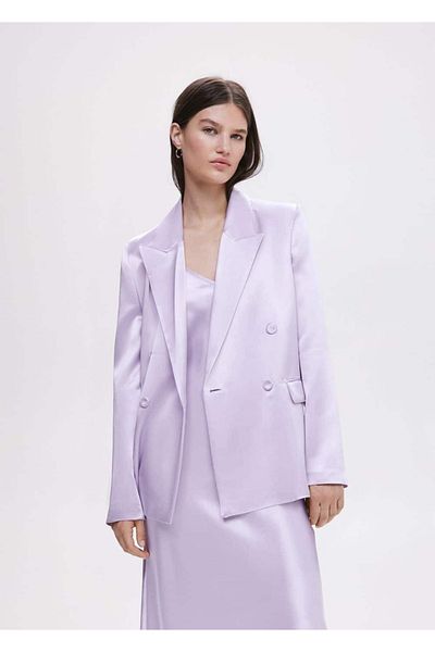MANGO Woman Blazerjacke aus Satin