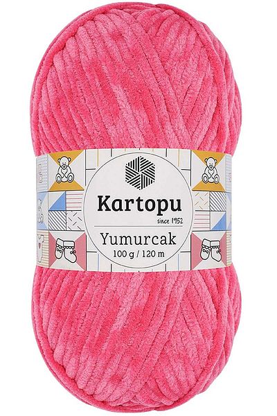 Kartopu Ροζ K798 K.artopu Yumurcak Velvet Πλεκτό Σχοινί