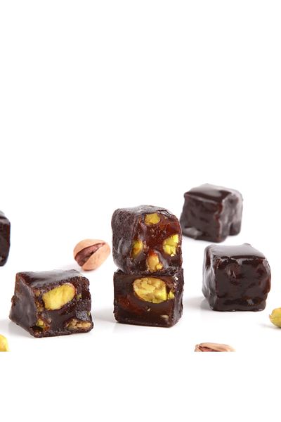 Lokum Atölyesi 500g Coated and Double Roasted Pistachio Mini Turkish Delight - with Pistachio