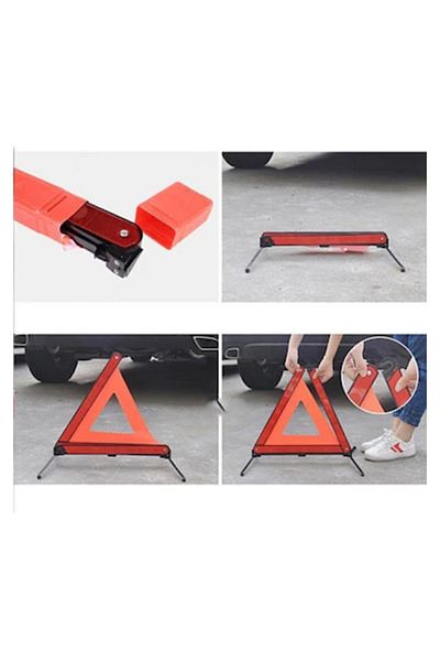 MeyZone Triangle Reflector Metal Leg Foldable Box Warning Reflector