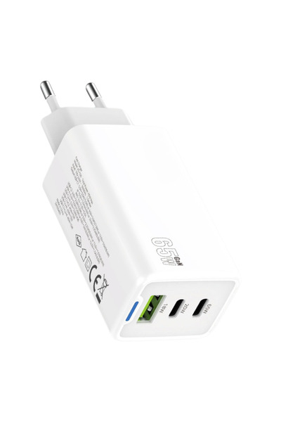 XİRA Hızlı Şarj Aleti Premium Wall Charger 65W Fast+ 18W USB 20WTypeC 65WType...