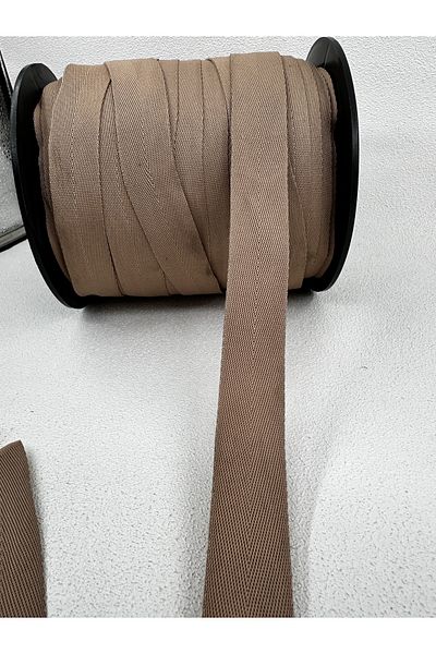 paşateks since 1995 şekil 5 Meters Milk Brown Colored Herringbone Special Strip - 2.5 cm