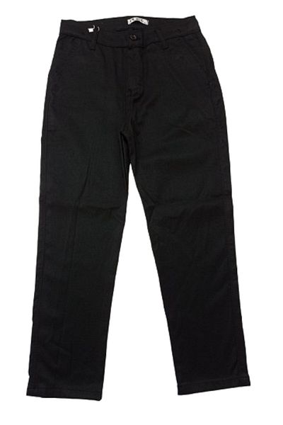 PUBA KİDS 10-15 Years Old Boy Black Gabardine Trousers - with Belt and Lycra