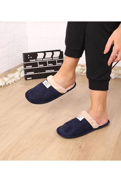 WOSSE Παντόφλες σπιτιού Unisex - Σχέδιο με μαλλί εσωτερικά