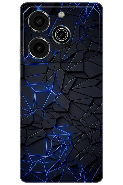 Ceppare Tecno Pova 6 Pro (LI9) Uyumlu Kılıf Desen Baskılı Silikon Prizmatik T...