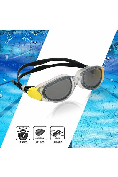 Nivia نظارات السباحة Uni-Pace 4085BK (أسود)