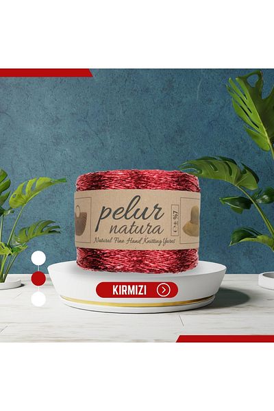Prestij Boncuk Red Metallic Twist Bag Supla Hobby Decoration Mesh Paper Rope