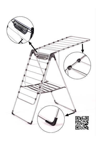 GÖKBAŞLAR Kalın Borulu Çamaşır Kurutma Askısı Kurutmalık