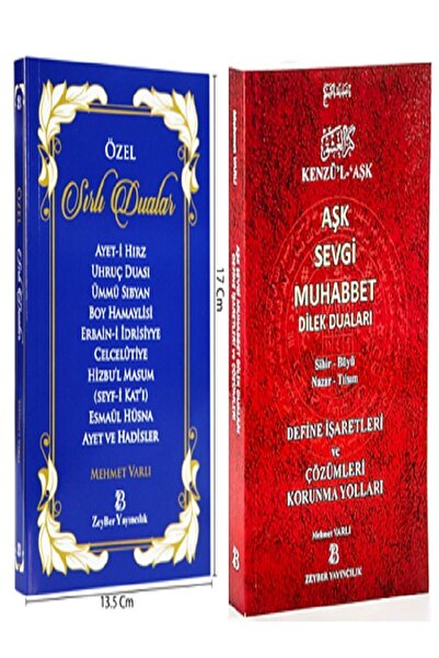 Zeyber Yayıncılık Kenzül Aşk Sevgi Muhabbet Dilek Duaları, Sihir Büyü Nazar T...