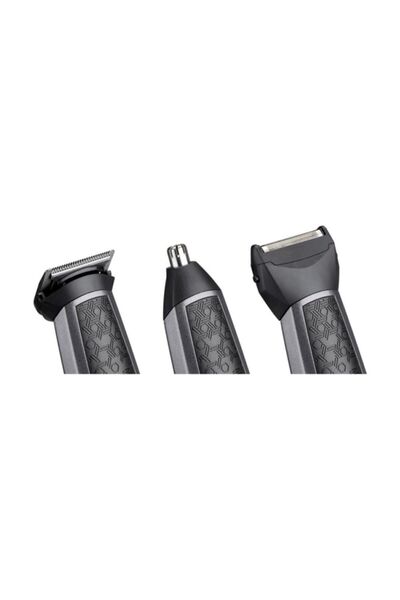 BABYLİSS Carbon Titanium 10 Başlıklı Kablosuz Yüz ve Vücut Bakım Kiti Tıraş Makinesi Siyah MT727E