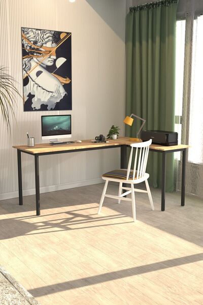 DEKOPRATİK Viva L Çalışma Masası Bilgisayar Masası Ofis Masası 150x55