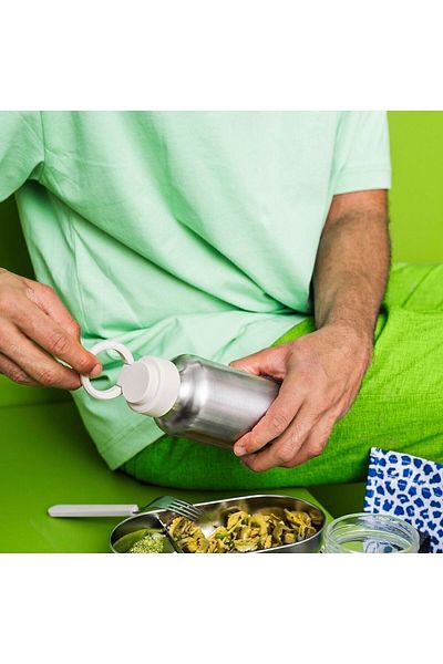 IKEA Water Bottle Height: 17 cm Ikea Water Bottle Stainless Steel Gray Water Bottle Volume: 0.5 liters