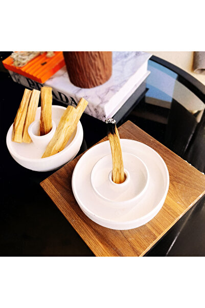 SANAT SEPET İŞLERİ Palo Santo Seramik Tütsü Seti - 20 gr