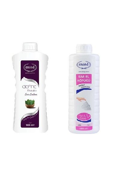 Ersağ Laurel Extract Liquid Soap 1000 ml & Fragrant Liquid Hand Foam 1000 ml