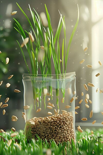 Paw Maw Premium Kedi Çimi Tohumu - 1 Kg %100 Doğal Buğday Tohumu