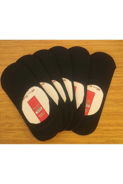 biceps store Women's Socks 6-Piece Super Ballerina Black Socks