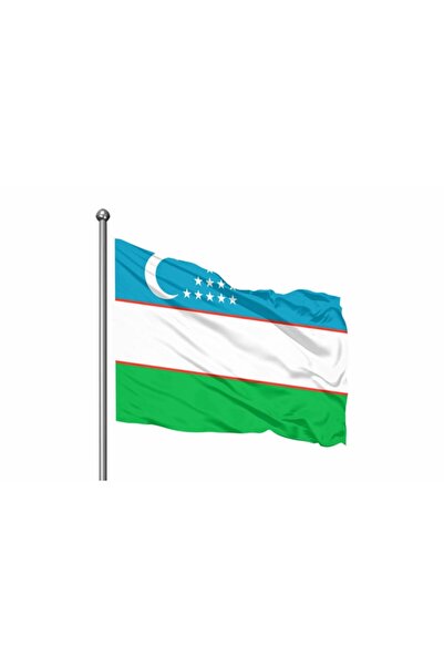 Asyabayrak Özbekistan Gönder Bayrağı 100X150 CM