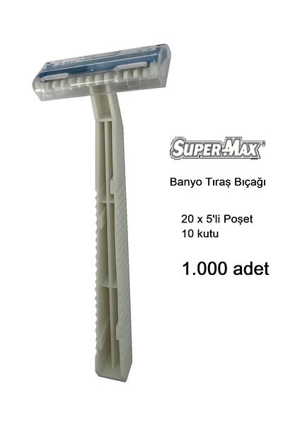SÜPERMAX Bath Razor Body Razor 5 Pack 200 Bag = 1,000 Pieces