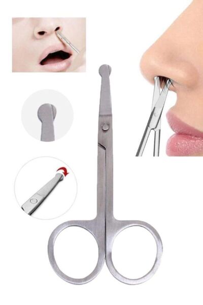 lasting beauty Burun Makası Paslanmaz Çelik Kaş Bıyık Epilasyon