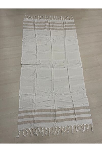 Cassime 100% бавовняний рушник з бежевими смужками