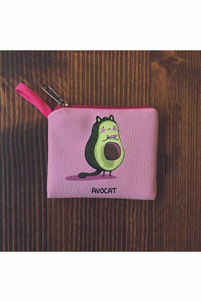 Filemo tasarım Pink Mini Coin Purse - Std Classic Avocado