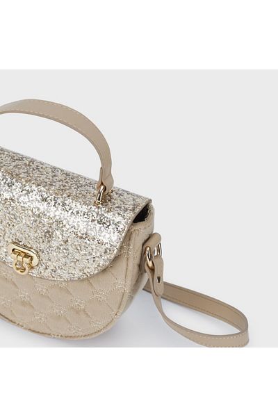 MAYORAL Girl's Crossbody Quilted Handle Bag - Gold X L25K10843