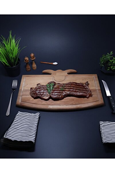 Pragma Ahşap Steak Sunum Tabağı Et Tahtası