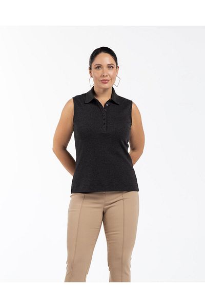 LUOKK Megan Polo Neck Large Size Large Size Athlete Anthracite