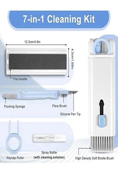 Multifunctional 7in1 Headphone Keyboard And Screen Cleaning Kit Cleaner Kit