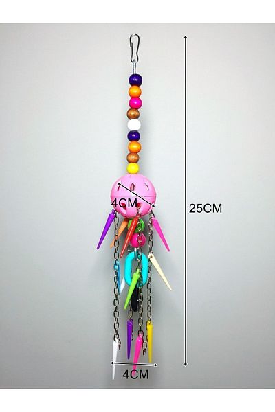 Ciko Kafes Colorful Toy Attractive for Parrots for Little Birds