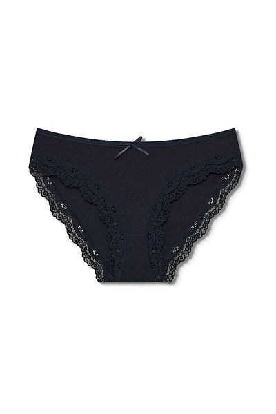 HNX Γυναικεία εσώρουχα 3 συσκευασιών Sur Lace Λεπτομερή βαμβακερά